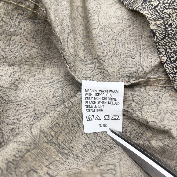 Bass‎ Earth Men Shirt Size Large Casual Elephant Safari Jungle Earthy Pachyderms - Picture 9 of 12